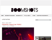 Tablet Screenshot of boomshots.com